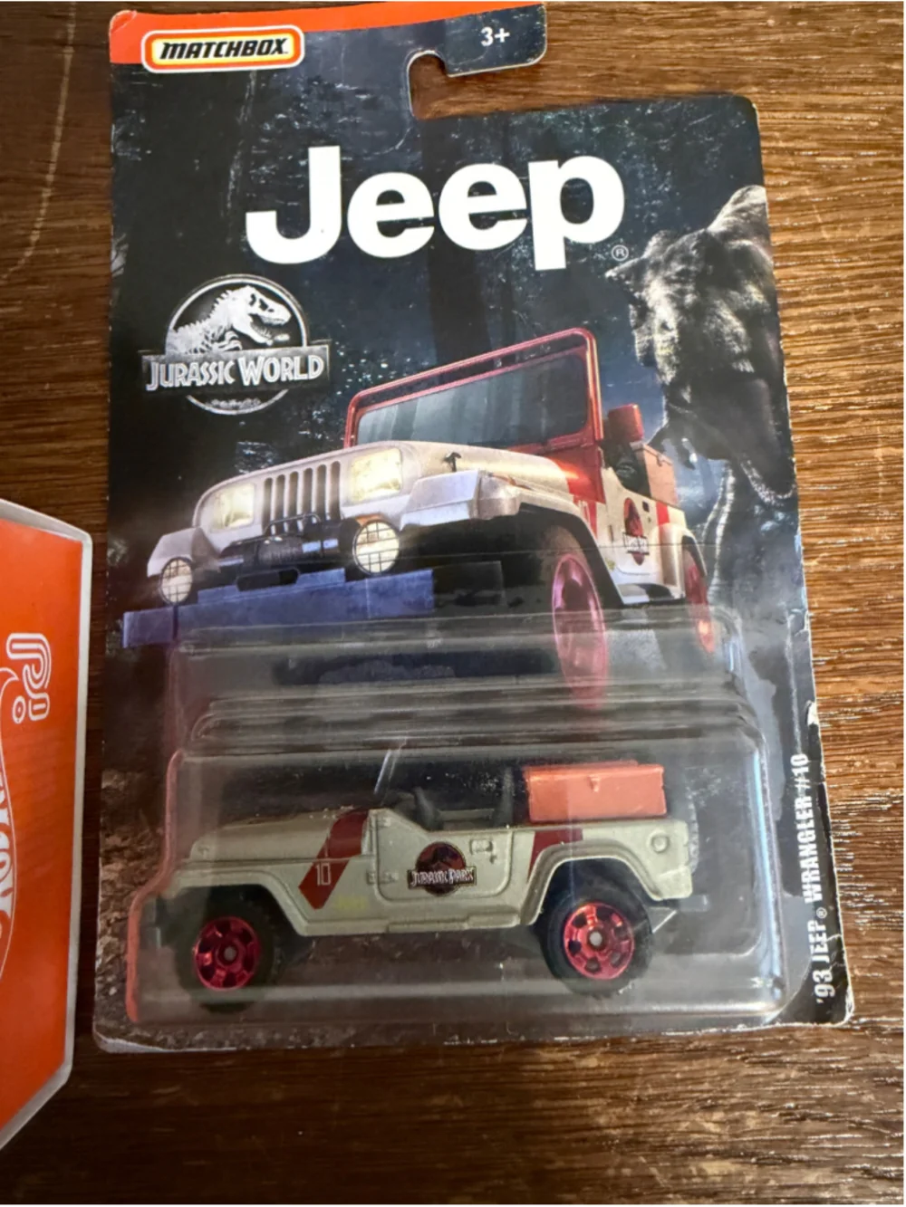 Hot Wheels ID Jurassic Park Jeep + Matchbox Jurassic World ’93 Jeep Wrangler Lot